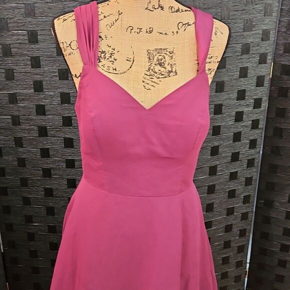 Azazie Women's Purple Maxi Gown Size A10 - Picture 2 of 14